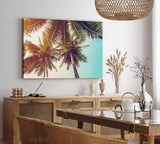 Wandbild 120x80cm Palmen Süden Sonnenschein Sommer Himmel Südsee