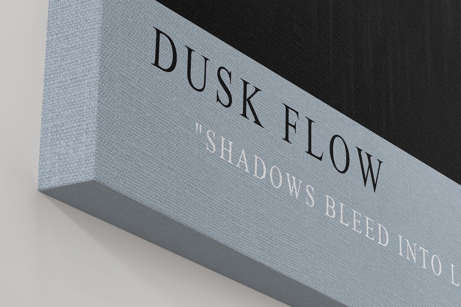 Paul Sinus Wandbild in 40x60cm Dusk Flow – Abstraktes Kunstwerk mit fließendem Farbverlauf von Schwarz zu Weiß