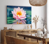 Paul Sinus Wandbild 120x80cm Lotosblume Blume Blüte Kunstvoll Lotos Wasserblume