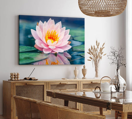 Paul Sinus Wandbild 120x80cm Lotosblume Blume Blüte Kunstvoll Lotos Wasserblume