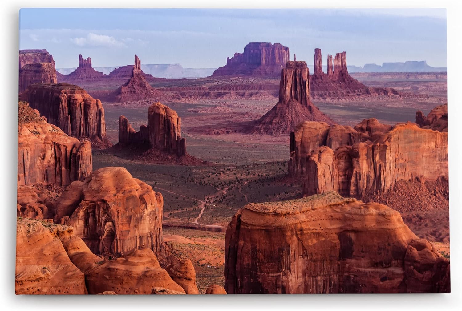 Paul Sinus Wandbild 120x80cm Hunts Mesa Felsformation Arizona USA Berge