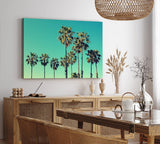 Wandbild 120x80cm Palmen Süden Sonnenschein Sommer Urlaub Paradies