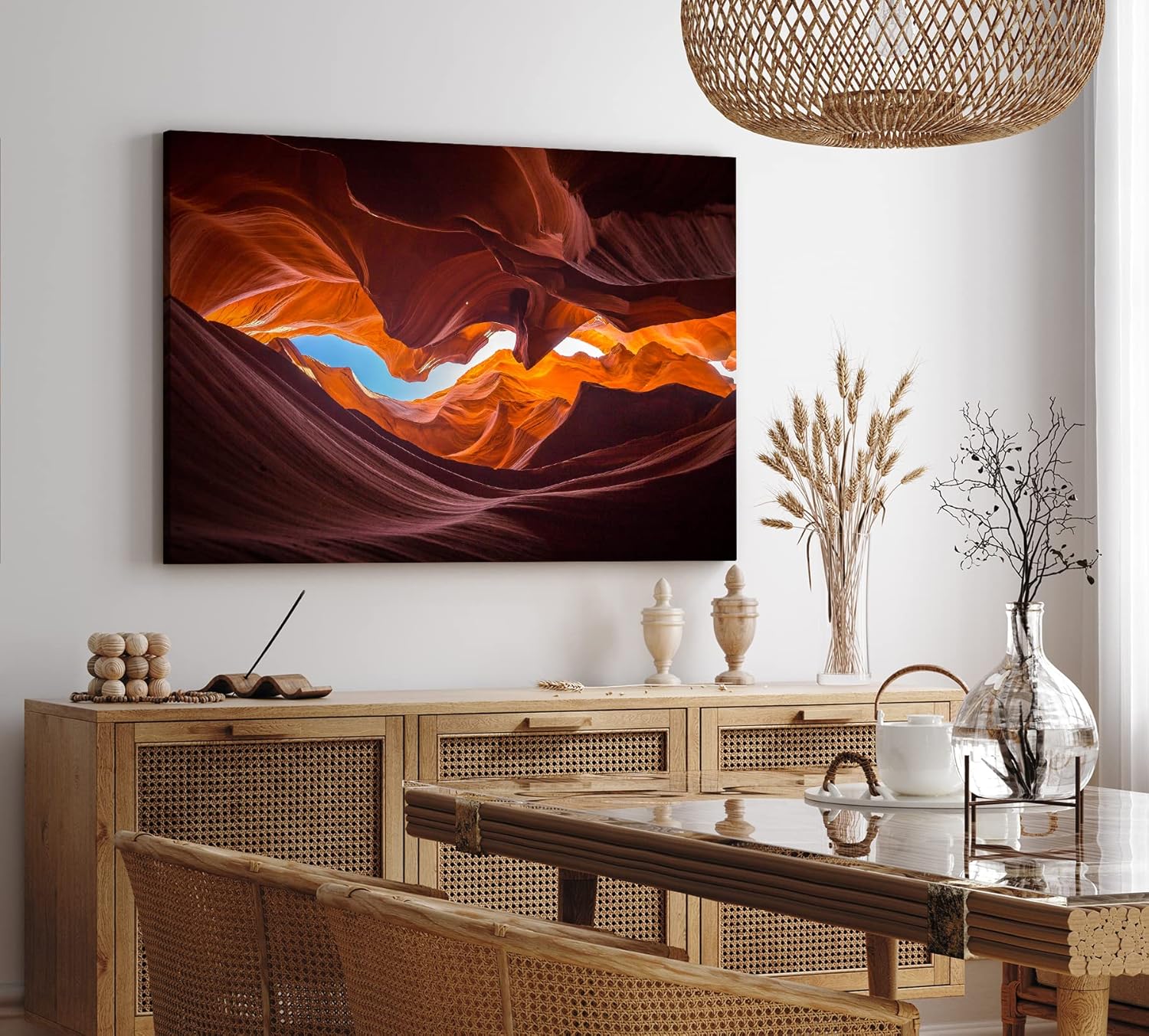 Paul Sinus Wandbild 120x80cm Höhle Grotte Antelope Canyon Schlucht Kunstvoll