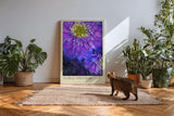 Paul Sinus Kunstdruck 40x60cm Floral Spectrum Violette Blumen in kräftigem Farbspiel Petals Dipped in Cosmic Color