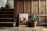 Paul Sinus Kunstdruck 40x60cm Sunset Ride Fahrrad im goldenen Sonnenlicht mit nostalgischer Stimmung und ländlicher Ruhe