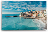 Paul Sinus Wandbild 120x80cm Bogliasco Italien Küstenort Meer Strand Sommer