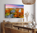 Paul Sinus Wandbild 120x80cm Herbstlandschaft Berge Felsen Natur Rumänien