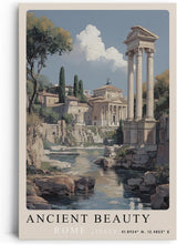 Paul Sinus Leinwandbild 40x60cm Ancient Beauty – Rom, Antike, Architektur, Ruinen, Historisch, Klassisch, Erbe, Italien, Monument, Kultur, Geschichte