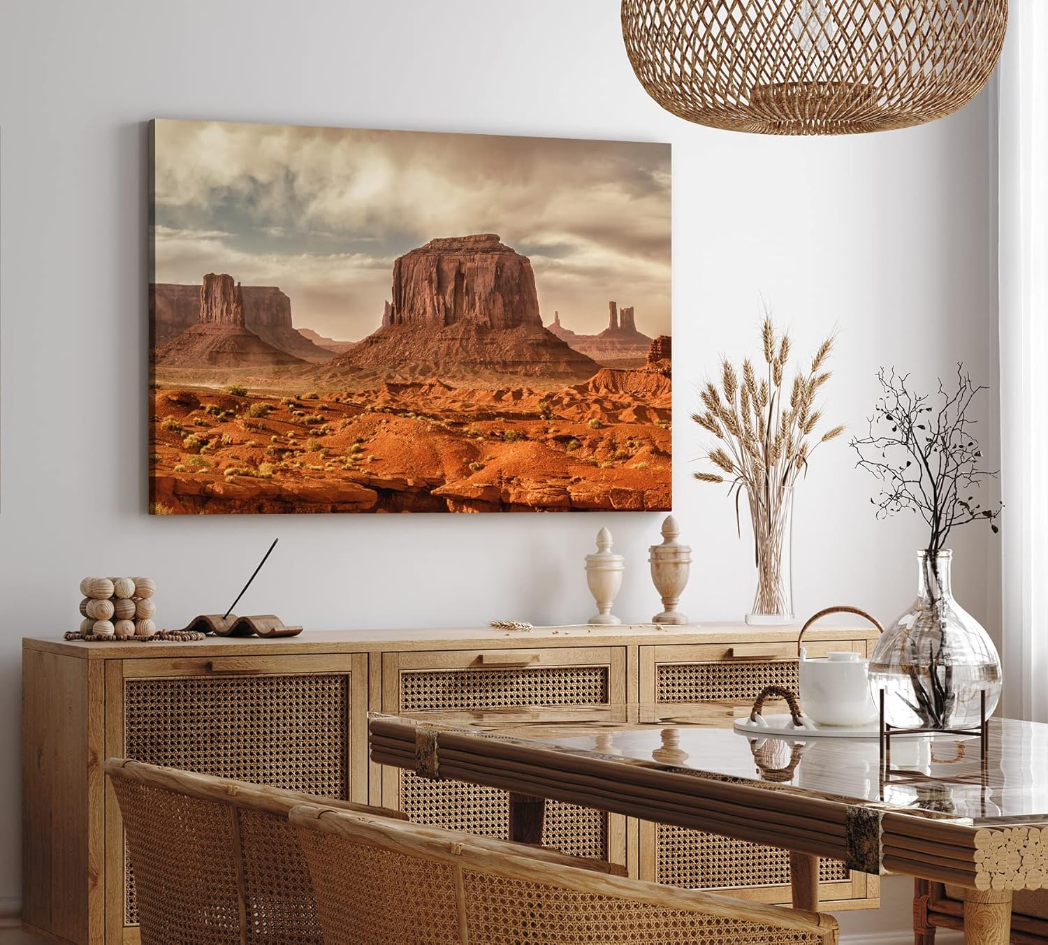 Paul Sinus Wandbild 120x80cm Arizona USA Felsen Berge Rot Steinformationen