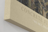 Paul Sinus Wandbild in 40x60cm urbane Megacity – detailreiches Stadtmotiv mit dichter Hochhausarchitektur