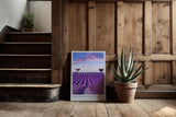 Paul Sinus Kunstdruck 40x60cm Valensole Plateau Lavendelfelder Provence Reihen Himmel Sommerfarben