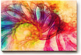 Sinus Art Wandbild 120x80cm Die floralen Linien und Farbverläufe erzeugen einen frischen lebendigen Eindruck im Raum