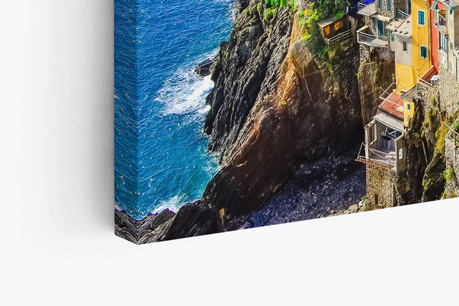 Paul Sinus Wandbild 120x80cm Vernazza Italien Küstendorf Meer Mittelmeer Sommer