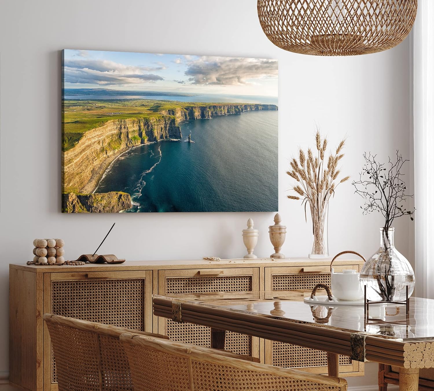 Paul Sinus Wandbild 120x80cm Cliffs of Moher Irland Kliffküste Küste Meer Natur