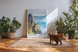 Paul Sinus Kunstdruck 40x60cm Huangshan China mit mystischer Gebirgslandschaft über Wolkenmeeren