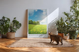 Paul Sinus Kunstdruck 40x60cm Meadow in Bloom Blumenwiese Frühling Natur Himmel Sonnenlicht