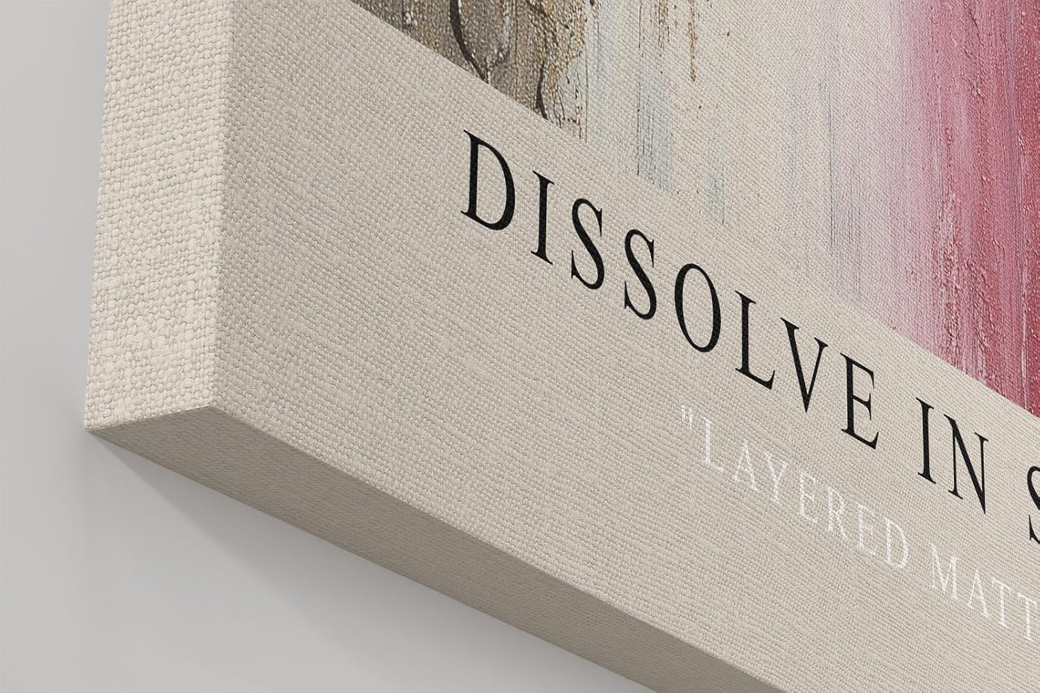 Paul Sinus Wandbild in 40x60cm Dissolve in Strata – Abstraktes Kunstwerk mit vertikalen Farbverläufen und grober Oberflächenstruktur