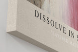 Paul Sinus Wandbild in 40x60cm Dissolve in Strata – Abstraktes Kunstwerk mit vertikalen Farbverläufen und grober Oberflächenstruktur