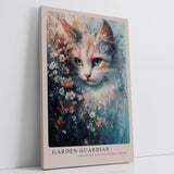 Paul Sinus Leinwandbild 40x60cm Blühende Katze mystisch elegant surreal kunstvolle Wandkunst sanfte Farben harmonisch detailreich faszinierend