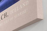 Paul Sinus Kunstdruck 40x60cm Diamond Beach Iceland – Eisskulptur im Sonnenaufgang an Islands dramatischer Küste