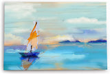 Paul Sinus Wandbild 120x80cm Segelboot Segelschiff Meer Abstrakt Horizont