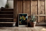 Paul Sinus Kunstdruck 40x60cm Goldfish in Motion – Elegante Goldfische in lebendiger Bewegung auf schwarzem Grund