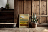 Paul Sinus Kunstdruck 40x60cm Toskana Italien Sonnenaufgang Landschaft Hügel Licht Tuscany Italy