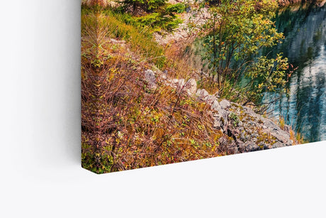 Paul Sinus Wandbild 120x80cm Pragser Wildsee Alpen Italien Bergsee See Berge
