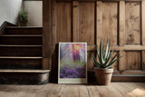 Paul Sinus Kunstdruck 40x60cm Spring Awakening Frühlingswald mit Sonnenlicht und violetten Krokussen