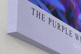 Paul Sinus Wandbild in 40x60cm The Purple Whisper – Traumhafte Nahaufnahme violetter Pflanzenblätter in leuchtenden Farbverläufen für moderne Raumakzente