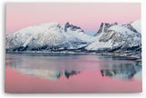 Paul Sinus Wandbild 120x80cm Norwegen Berge Schnee Meer Winter Landschaft