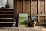 Paul Sinus Kunstdruck 40x60cm Tuscany Italy toskanische Hügellandschaft im Morgenlicht mit mediterraner Harmonie