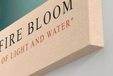 Paul Sinus Kunstdruck 40x60cm Fire Bloom – Blüte im Licht des Morgens mit funkelnden Tautropfen
