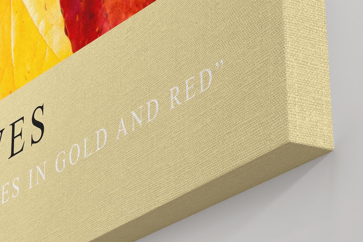 Paul Sinus Kunstdruck 40x60cm Autumn Leaves – leuchtende Herbstblätter in Gold, Rot und Orange