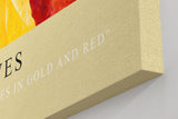 Paul Sinus Kunstdruck 40x60cm Autumn Leaves – leuchtende Herbstblätter in Gold, Rot und Orange