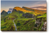 Sinus Art Wandbild 120x80cm Atemberaubende Hügellandschaft mit kontrastreichem Spiel aus Licht und Schatten