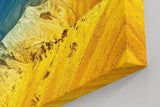 Sinus Art Wandbild 120x80cm Beeindruckende Landschaftskomposition mit leuchtenden Farbzonen und Tiefenstaffelung