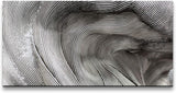 Abstrakte Kunst ca. 130x70cm Wandbild inklusive Schattenfugenrahmen weiss - Panorama Leinwand Bild XXL Format Wandbilder Wohnzimmer Wohnung Deko Kunstdrucke