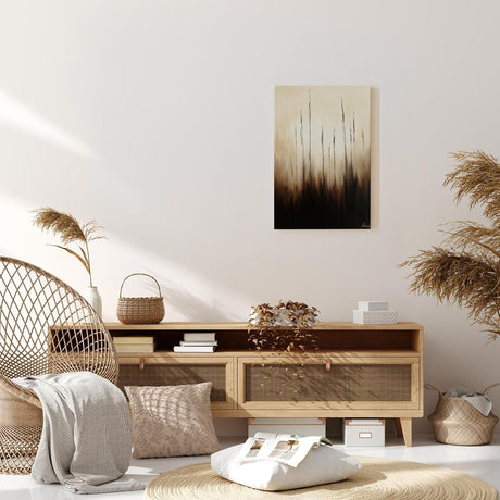 Paul Sinus 60x90cm Wandbild Gräser im Licht – Zeitlose Naturästhetik mit stilisierter Blume