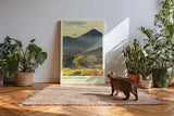 Paul Sinus Kunstdruck 40x60cm Mount Sindoro Indonesia Vulkanlandschaft auf Java im Morgenlicht mit tropischer Vegetation