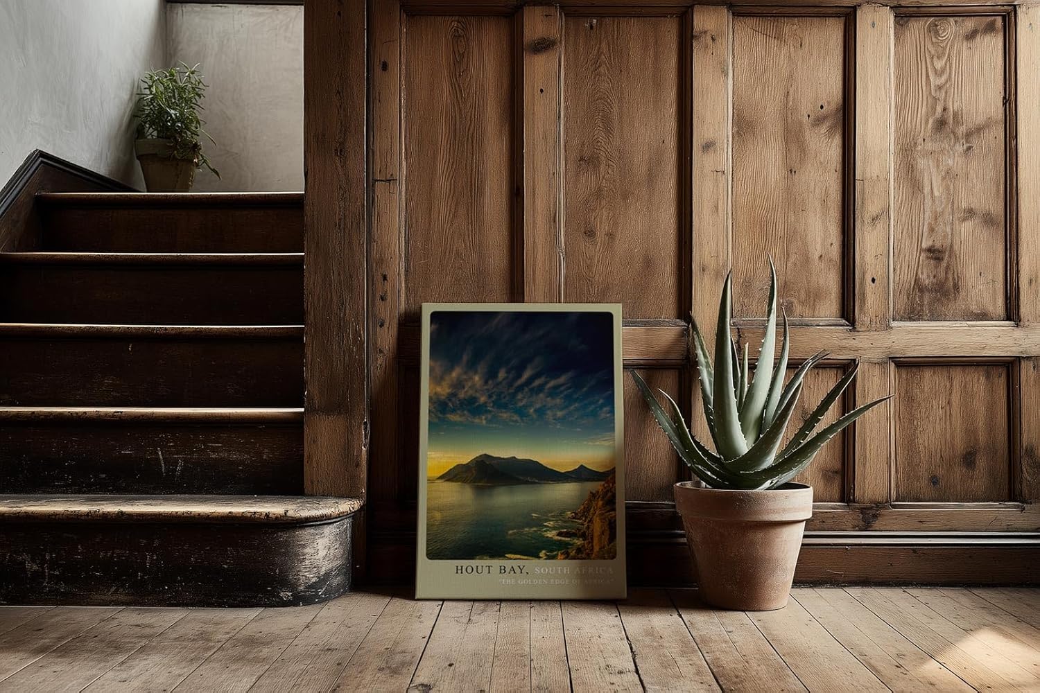 Paul Sinus Kunstdruck 40x60cm Hout Bay Südafrika – dramatische Küstenlandschaft im Sonnenuntergang