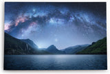 Paul Sinus Wandbild 120x80cm Milchstraße Astrofotografie See Berge Sternenhimmel