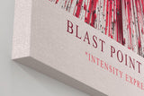 Paul Sinus Wandbild in 40x60cm Blast Point Abstrakte Explosion in Rot, Schwarz und Weiß