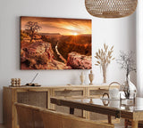Paul Sinus Wandbild 120x80cm Grand Canyon USA Sonnenuntergang Fluss Baum