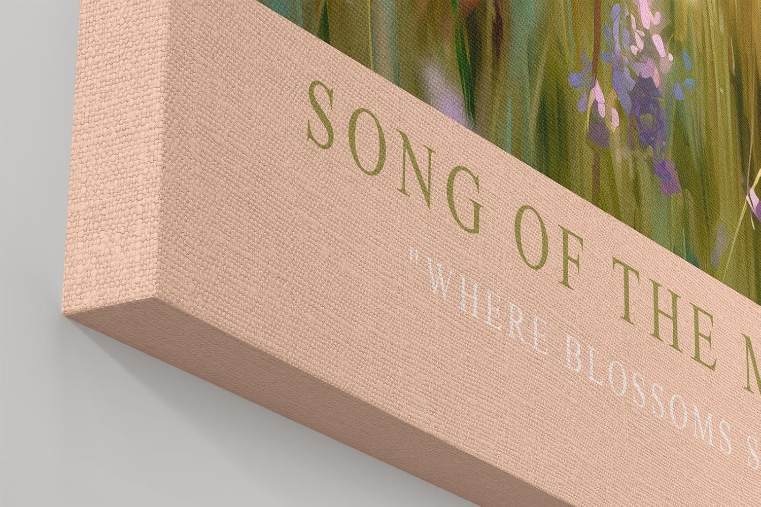 Paul Sinus Wandbild in 40x60cm Song of the Meadow Zarte Wildblumen im Sommerwind vor blauem Himmel für frische und natürliche Raumakzente