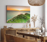 Paul Sinus Wandbild 120x80cm Meer Sonnenuntergang Abendröte Küste Horizont