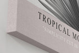 Paul Sinus Wandbild in 40x60cm Tropical Monochrome – stilvolle Palmenblätter in Schwarz-Weiß Fotokunst für modernes Wohndesign auf hochwertiger Leinwand