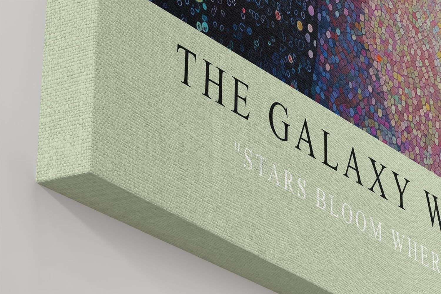 Paul Sinus Wandbild in 40x60cm The Galaxy Within Abstraktes Frauenporträt mit bunten Galaxieelementen im Haar für moderne und traumhafte Raumgestaltung