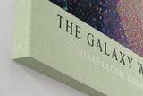 Paul Sinus Wandbild in 40x60cm The Galaxy Within Abstraktes Frauenporträt mit bunten Galaxieelementen im Haar für moderne und traumhafte Raumgestaltung