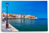 Paul Sinus Wandbild 120x80cm Chania Kreta Griechenland Meer Promenade Mittelmeer Sommer
